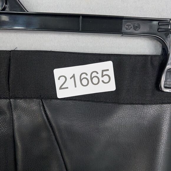 Emerson Fry Pants Womens Large Black Faux Leather Pull On Leggings Made USA - Picture 16 of 16